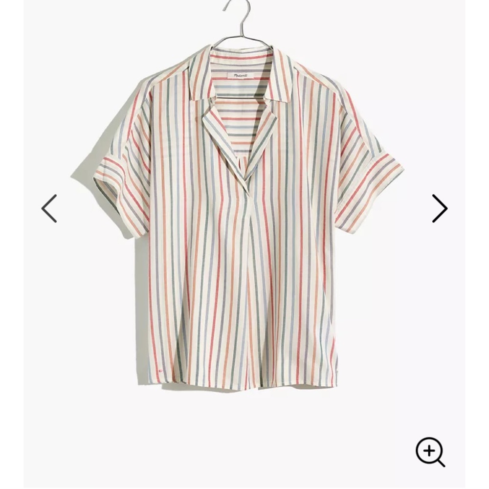 Madewell central popover shirt